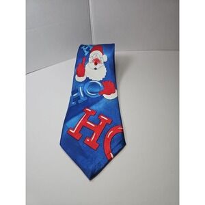 HO HO HO SANTA Christmas‎ Silk Necktie Tie 100% Polyester